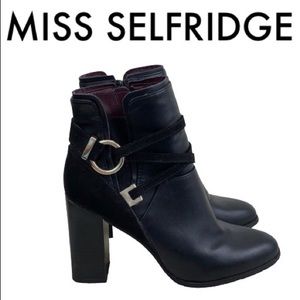 miss selfridge snakeskin boots